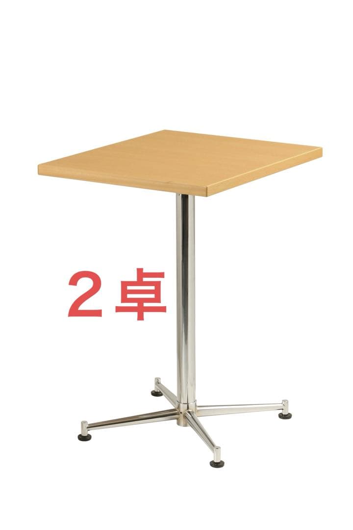 店舗　カフェ　病院　オフィス用　テーブル　チェア　6点セット　オレンジ