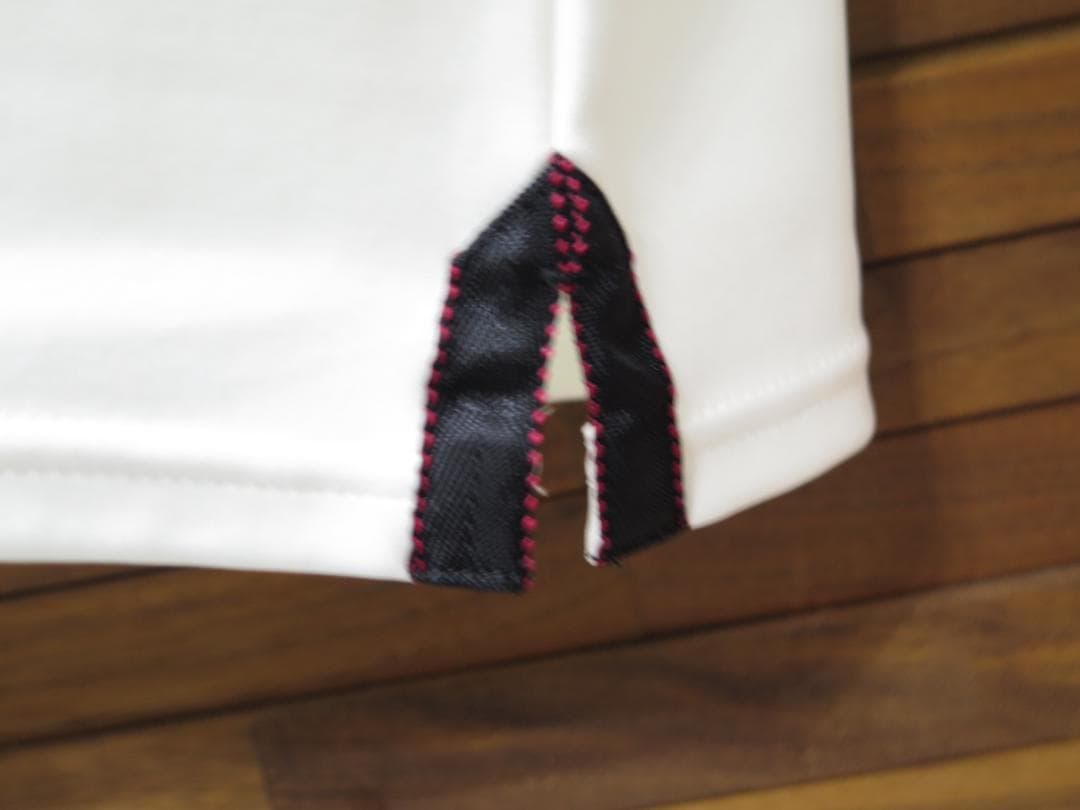 ⓁBRIEFING GOLF ブリーフィングゴルフ 背面ロゴハーフジップシャツ白