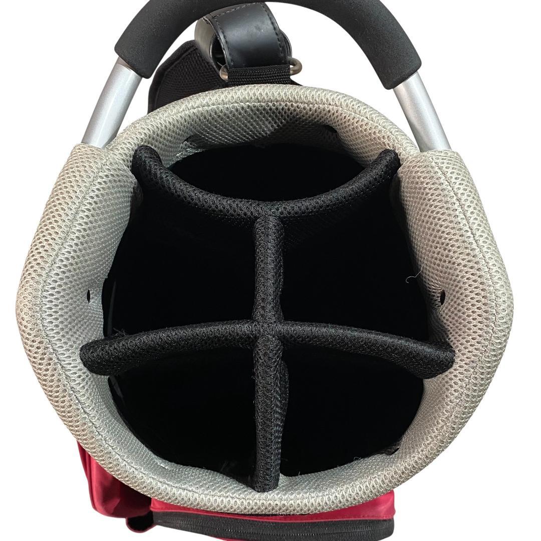 マスターバニーエディション キャディバッグ ピンク 5分割 9型 ゴルフ ロゴ柄