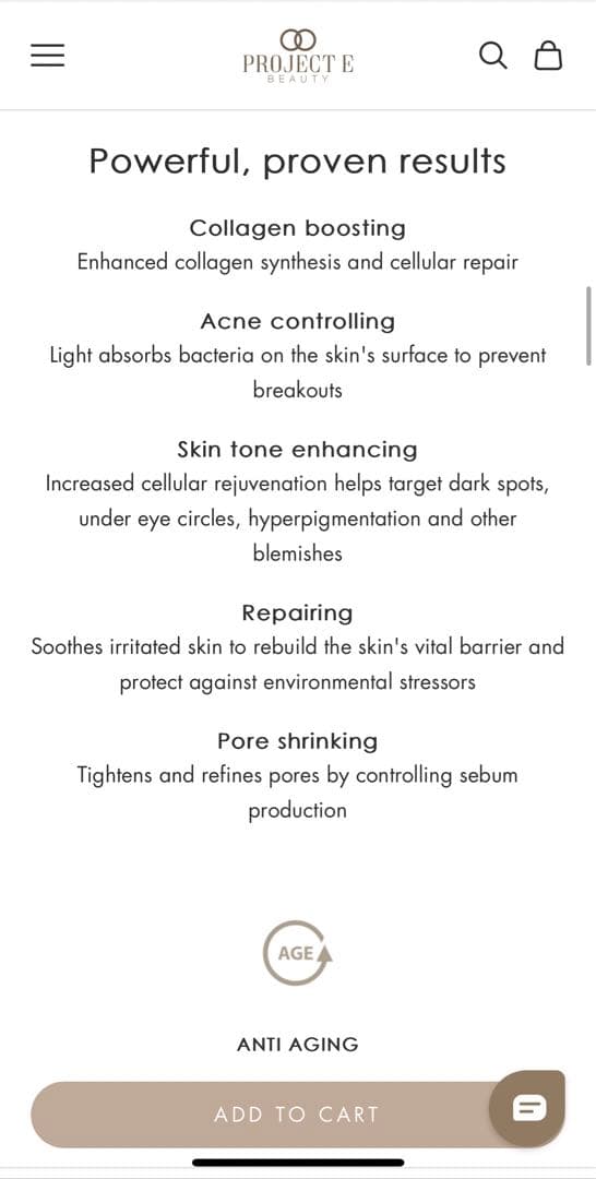 Project E Beauty Photon LEDマスク美顔器