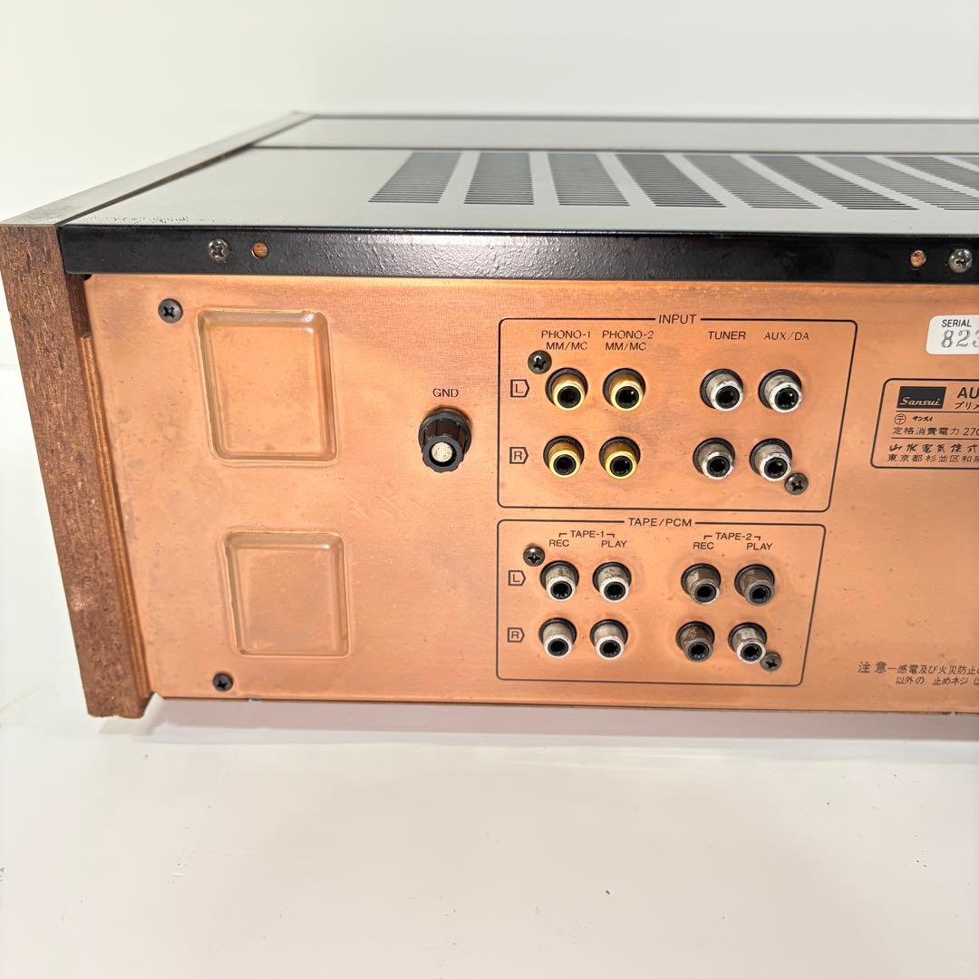 【完動整備品】 SANSUI プリメインアンプ AU-D707G(2077)