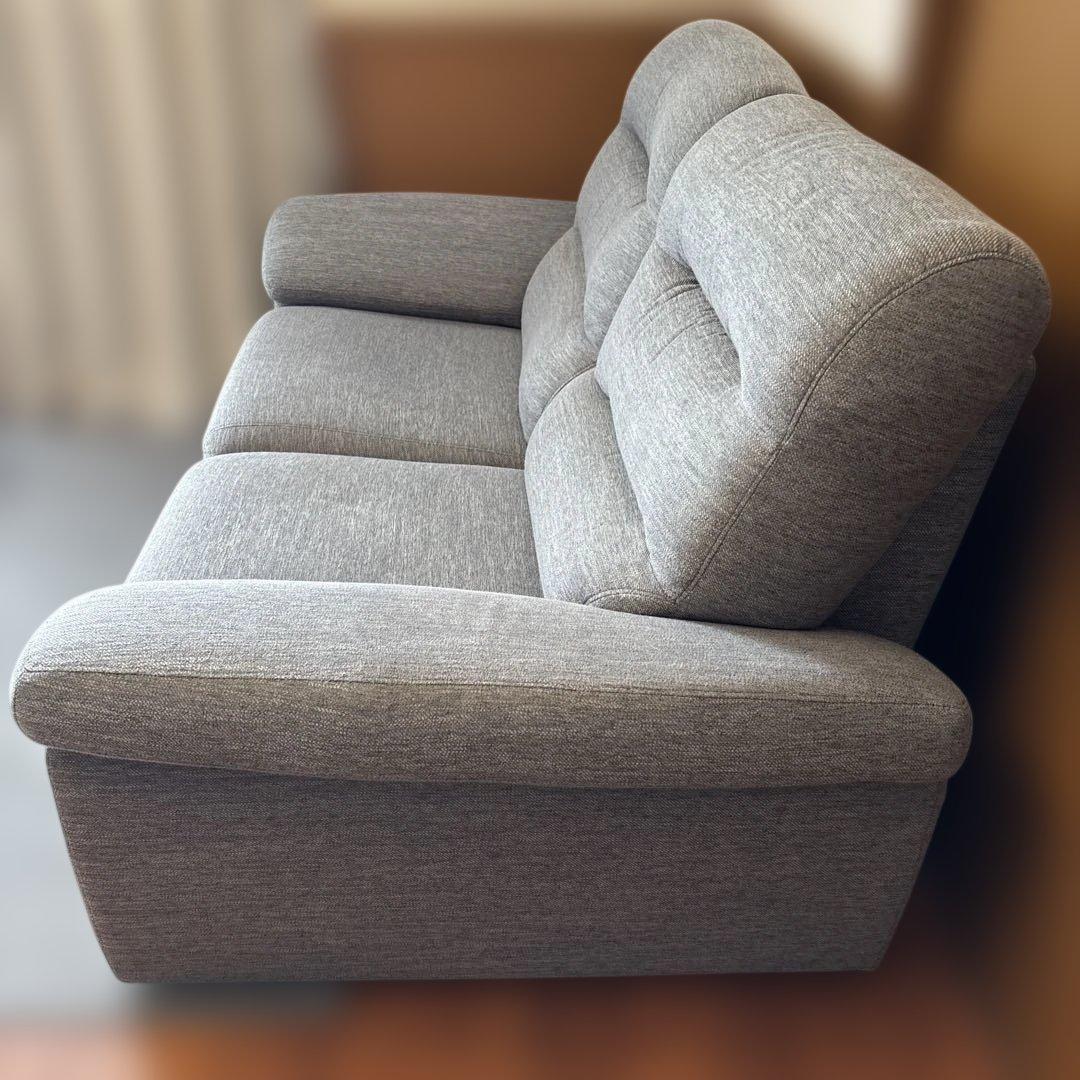 ニトリ2人掛けソファ　A12グレー