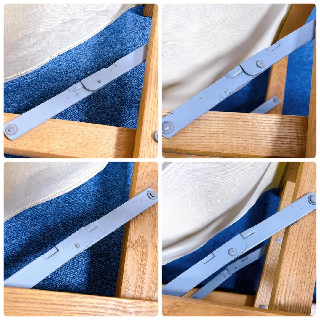 【良品】上海家具 ビンテージ ディレクターズチェア 木製チェア 折り畳み