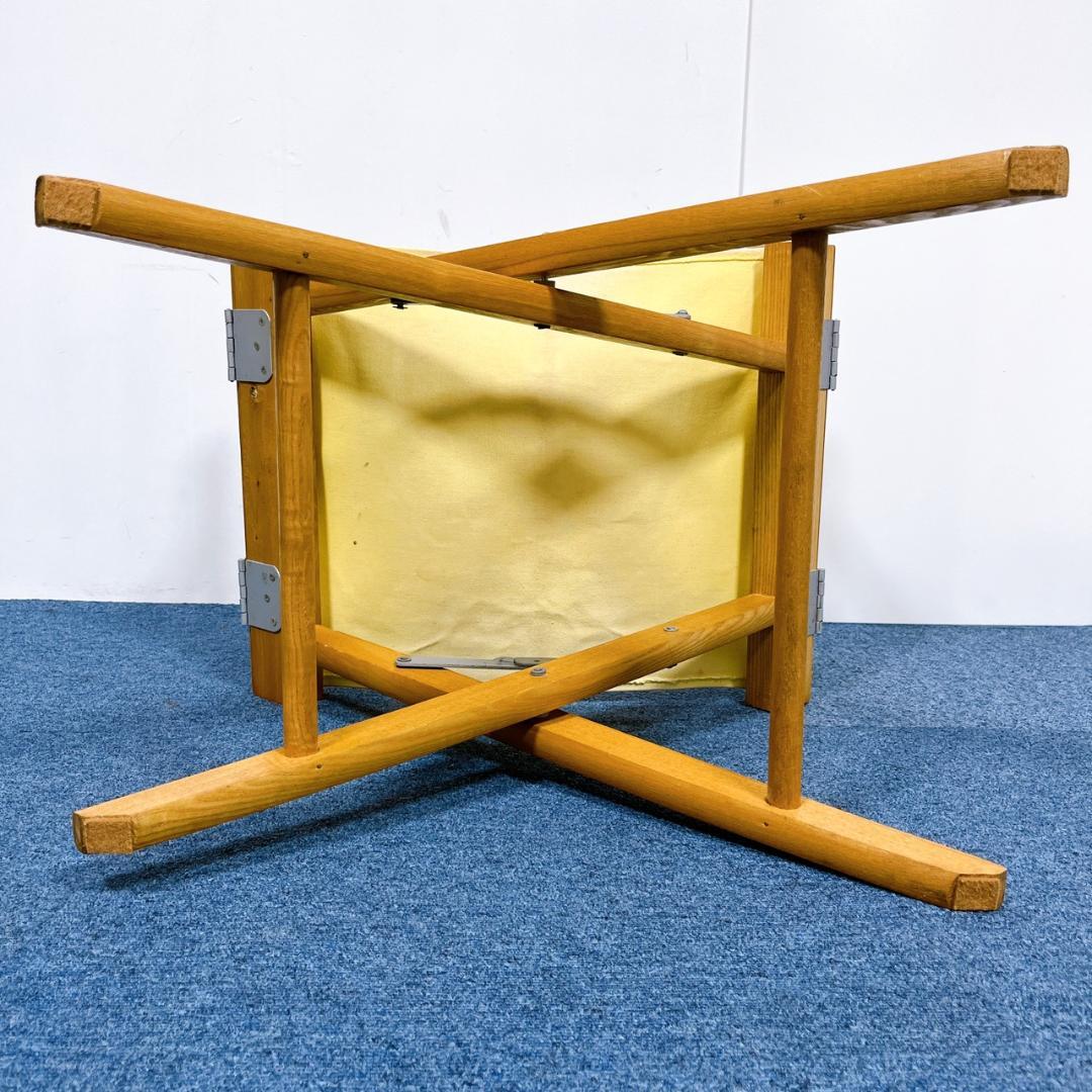 【良品】上海家具 ビンテージ ディレクターズチェア 木製チェア 折り畳み