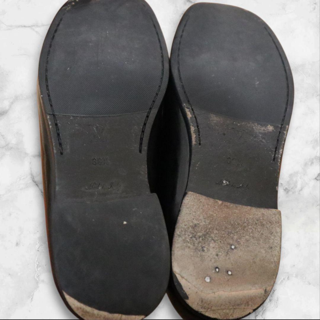 LOUIS VUITTON 　チェスラインローファー　ブラック　黒　38.5