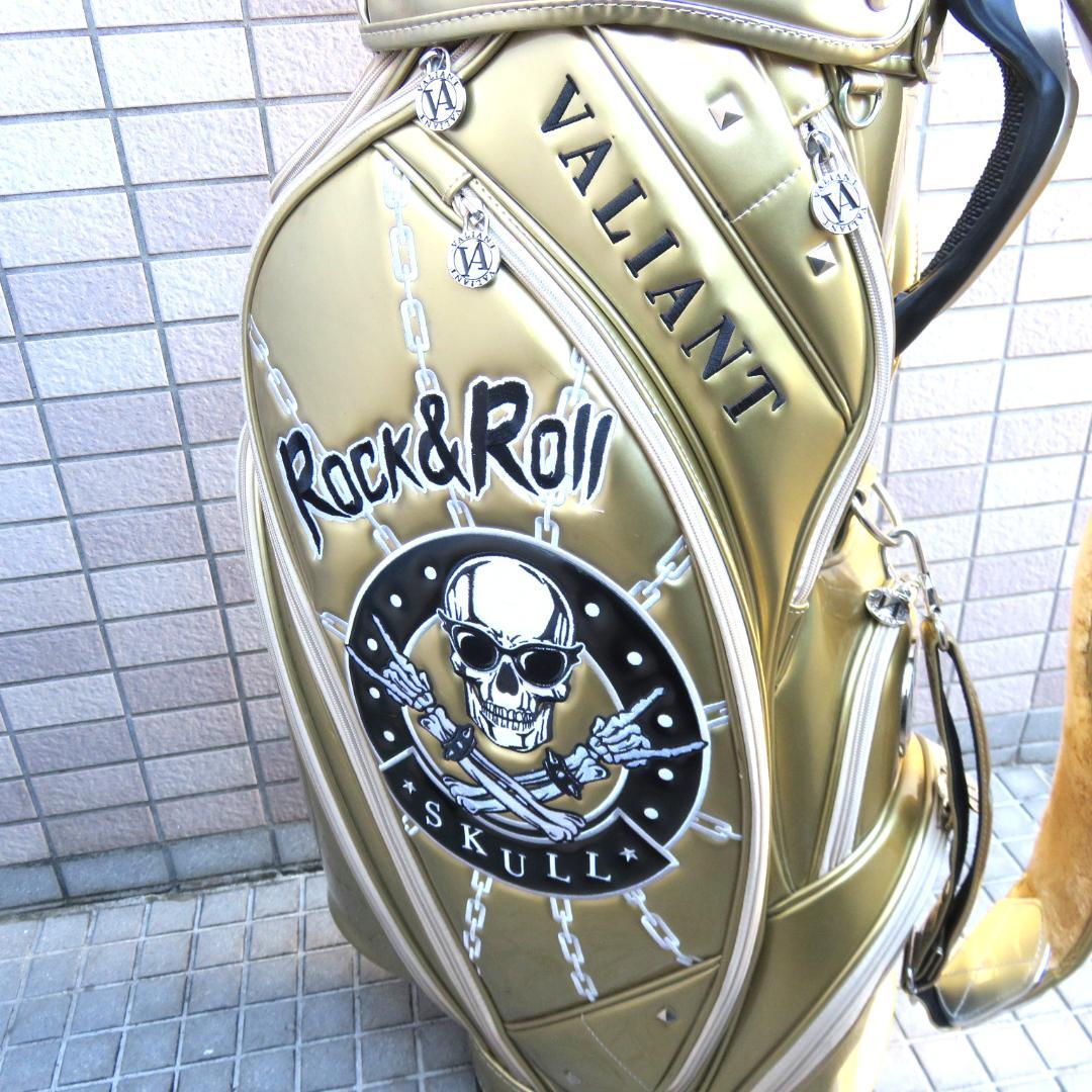 VALIANT ヴァリアント ゴルフバッグ　キャディーバック　エナメル　ゴールド