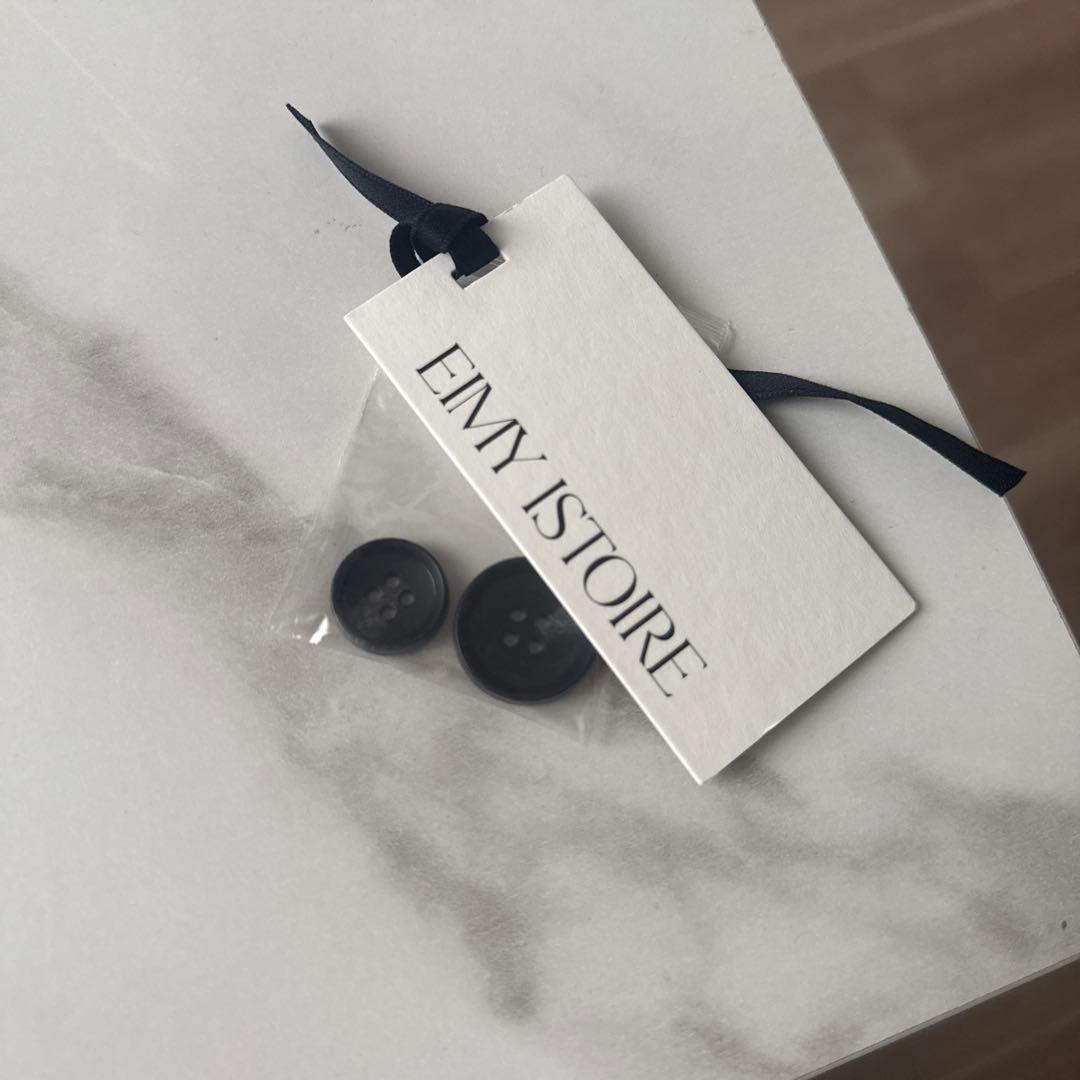 エイミーイストワール ウールショートトレンチコート ブラック 36 ジャケット