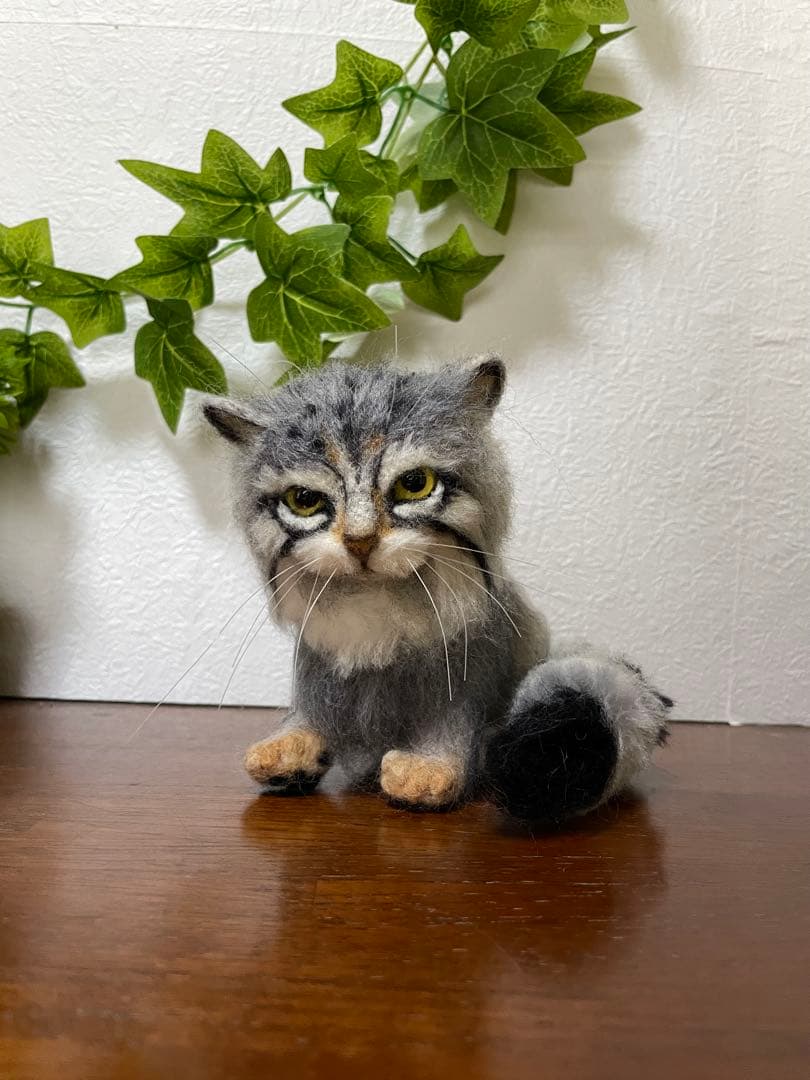 マヌルネコ 羊毛フェルト