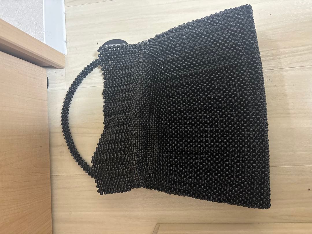 し*ず様 手作り工芸品　黒珊瑚ハンドバック