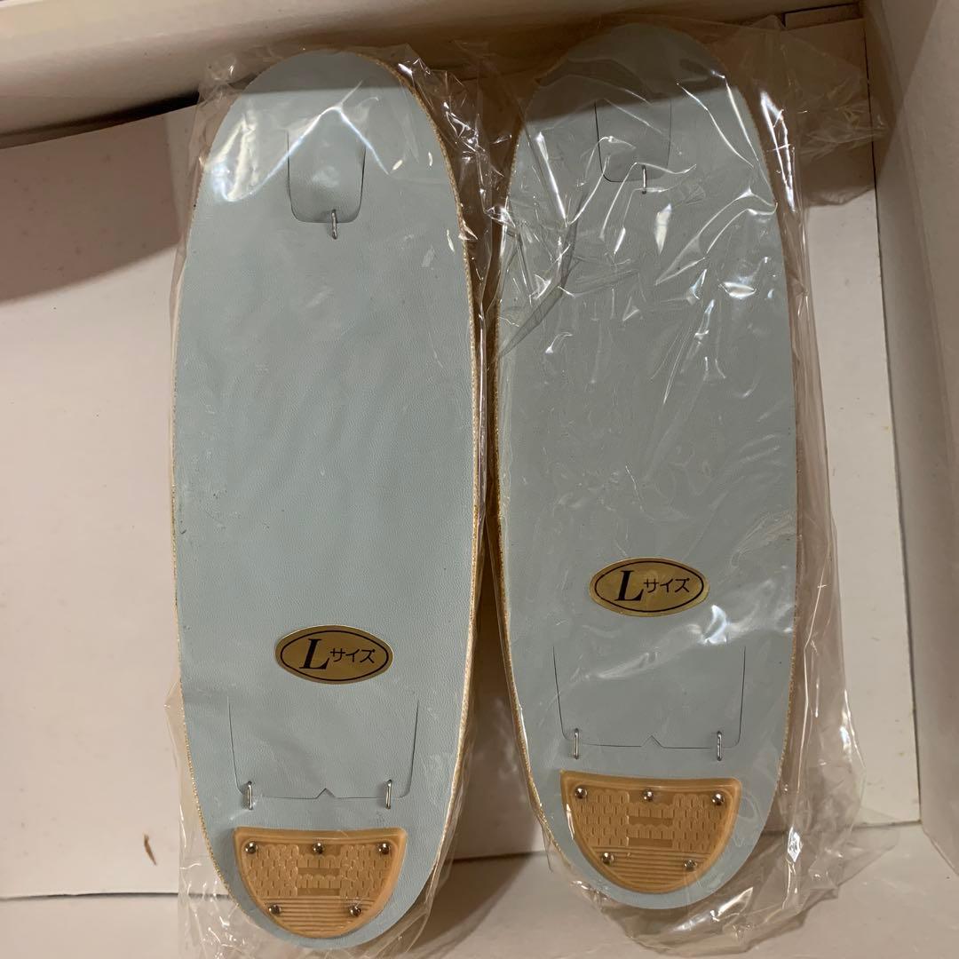 ☆新品Lサイズ 草履 ＆和装バックセット 金色模様 未使用品