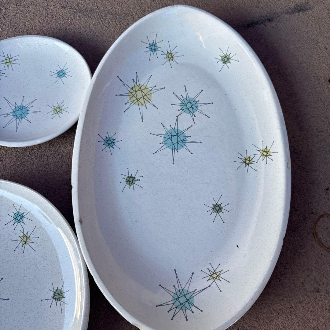 Franciscan 50’s vintage スターバースト　食器セット 5点