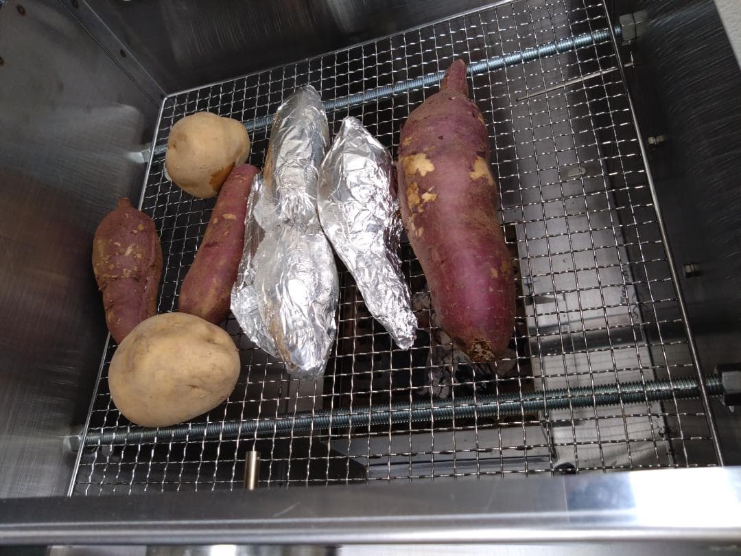 台数限定 値下げ　焼きいも釜　ステンレス窯　炭火　やき芋器　ネット専売品　軽トラ