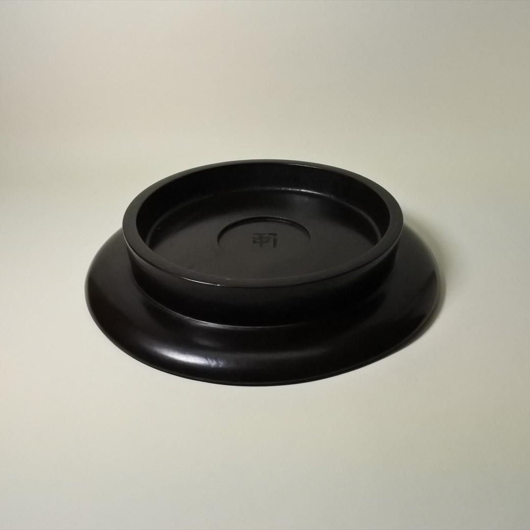 明治時代　塗盆　台付　骨董品　アンティーク