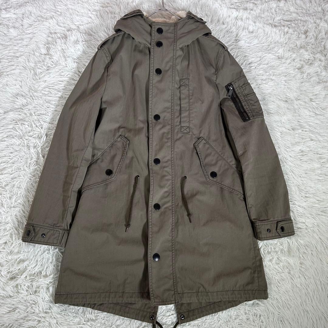 バーバリーブラックレーベル 3way モッズコート 中綿キルティングジャケット