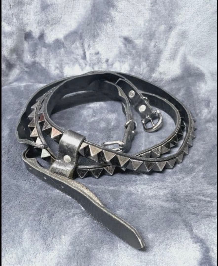 ひ*の様 alice auaa double wrap studded belt