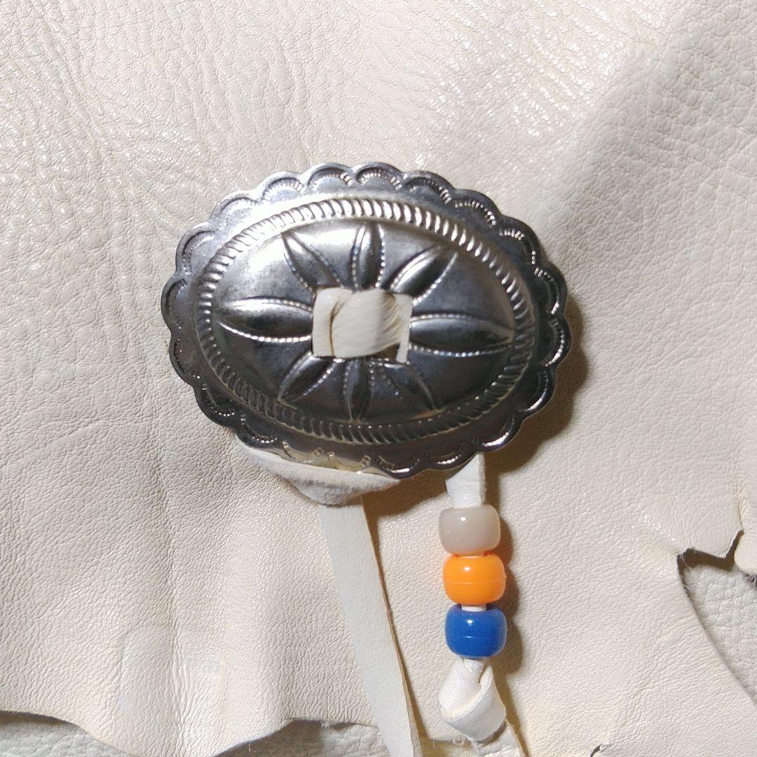 u*n様 ネイティブ 本革 ディアスキン ショルダーバッグ デッドストック メキ