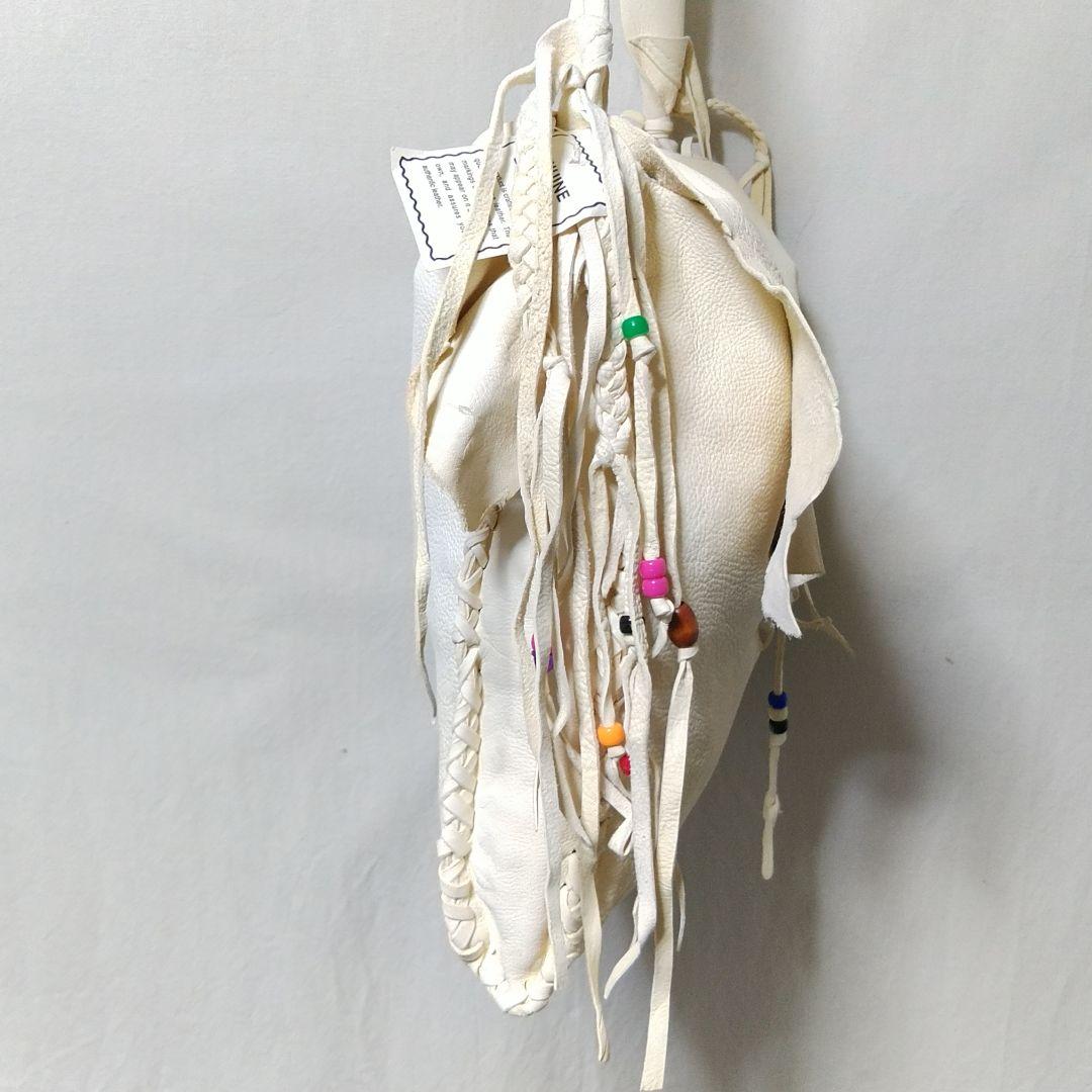 u*n様 ネイティブ 本革 ディアスキン ショルダーバッグ デッドストック メキ