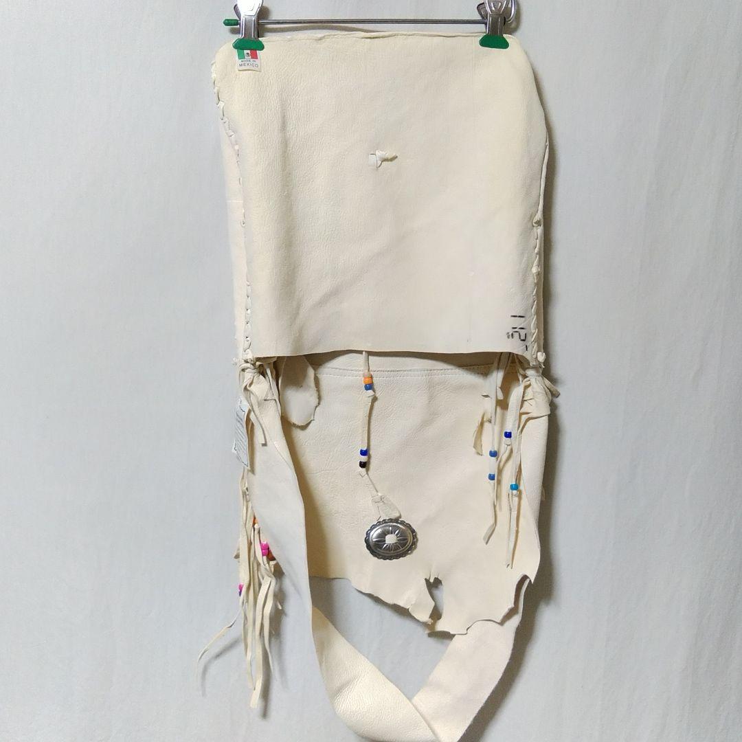 u*n様 ネイティブ 本革 ディアスキン ショルダーバッグ デッドストック メキ