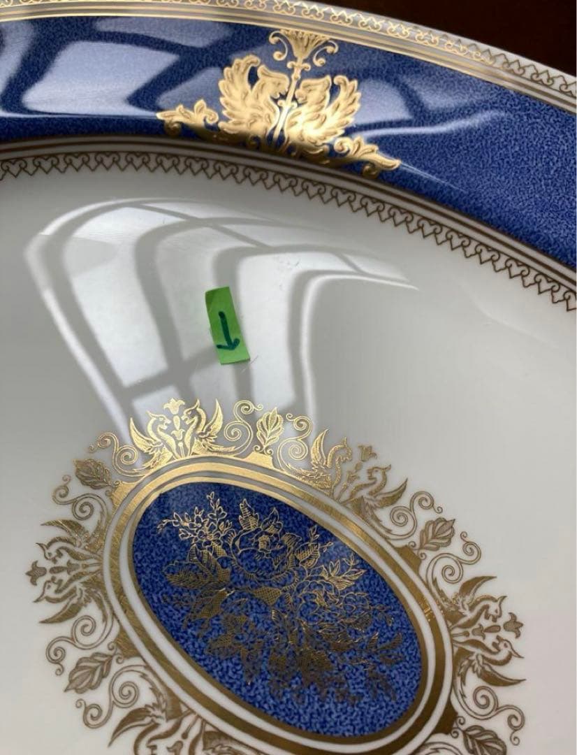 ウェッジウッド コロンビア　パウダー　ブルー オーバルプレート