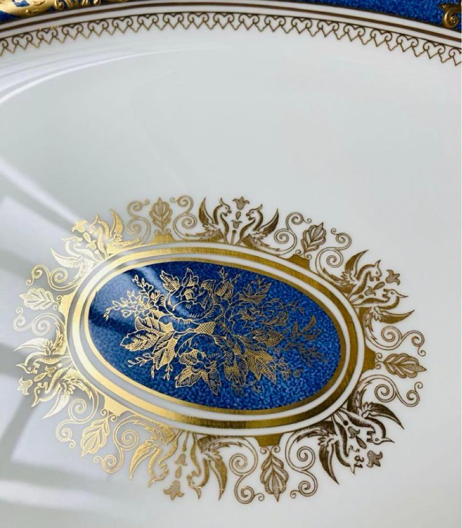 ウェッジウッド コロンビア　パウダー　ブルー オーバルプレート