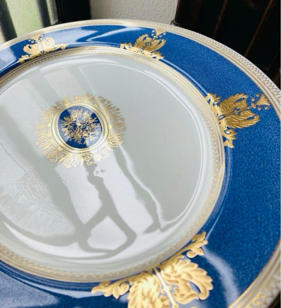 ウェッジウッド コロンビア　パウダー　ブルー オーバルプレート