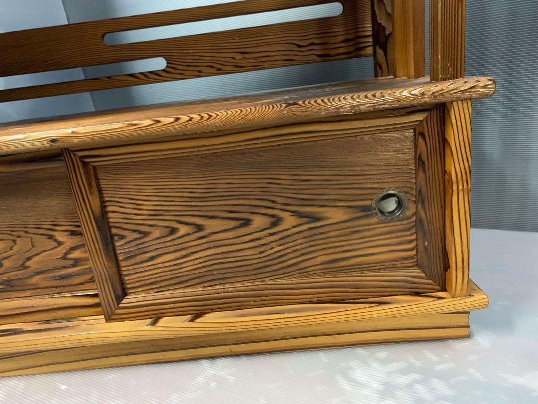 天然木 杉 小ぶりな水屋 箪笥 たんす 茶箪笥 古民家 和家具 アンティーク