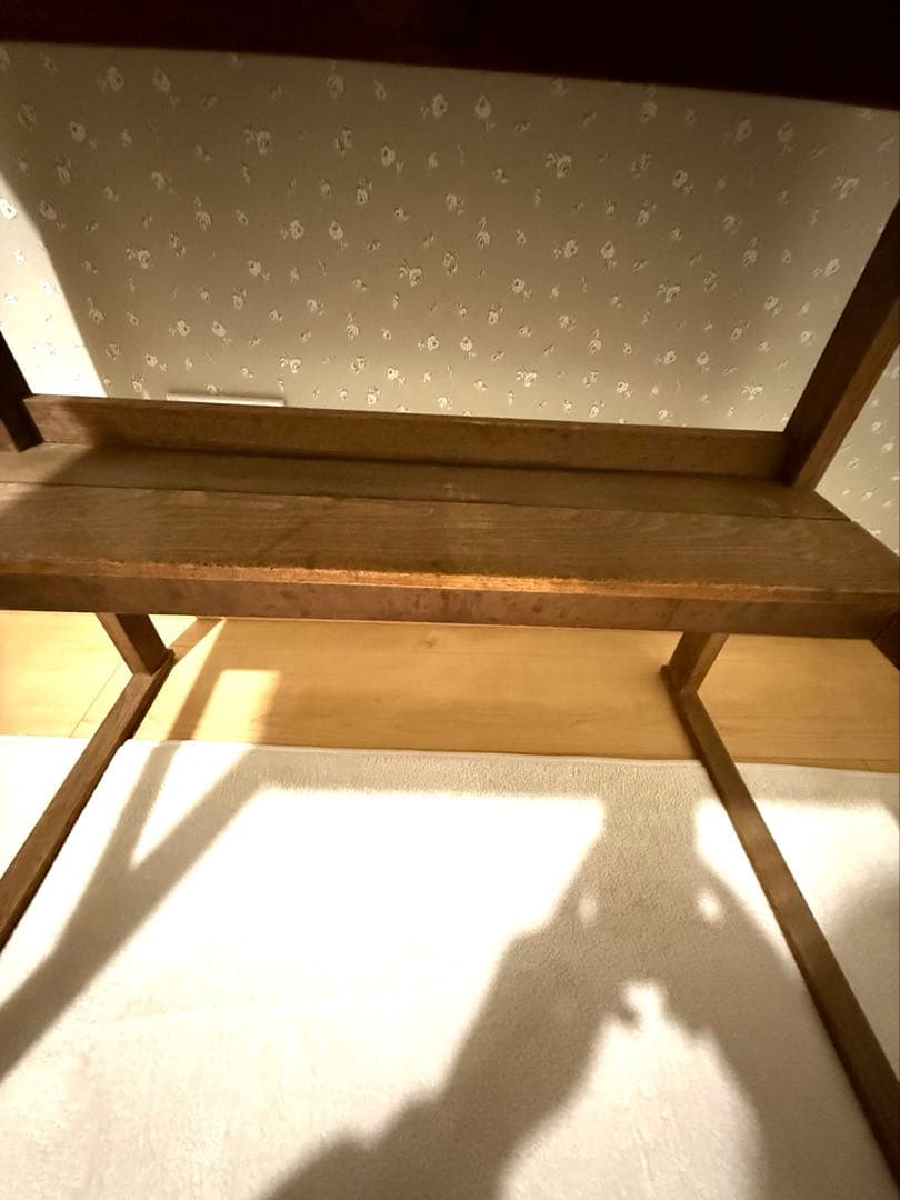 古道具　アンティーク木製　引き出し付き勉強机