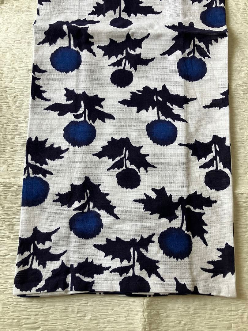 【Momoco】竺仙　浴衣　綿絽　たんぽぽ　手縫い仕立て　プレタMとほぼ同