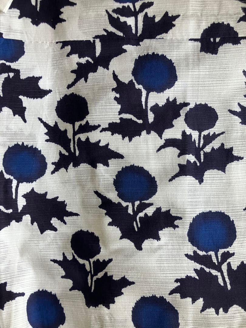 【Momoco】竺仙　浴衣　綿絽　たんぽぽ　手縫い仕立て　プレタMとほぼ同