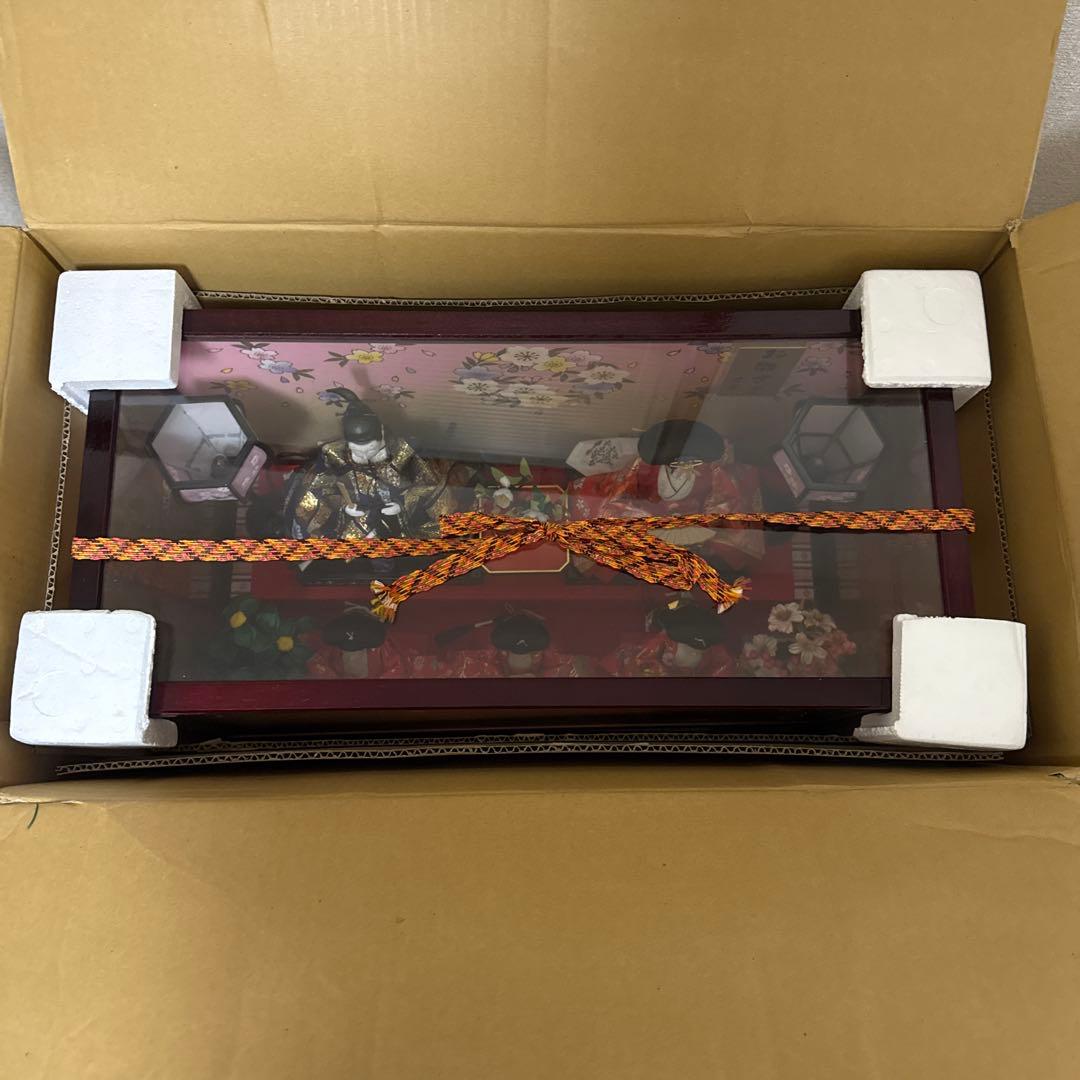 雛人形 オルゴールと照明付き