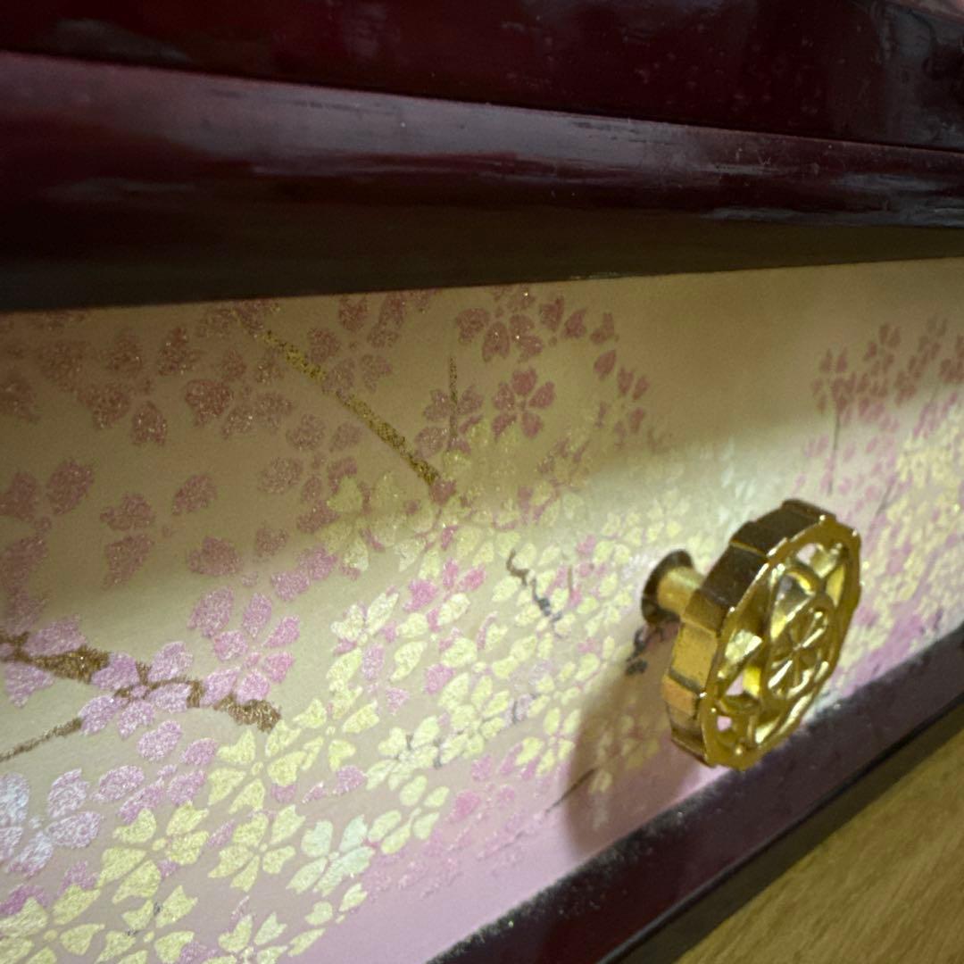 雛人形 オルゴールと照明付き