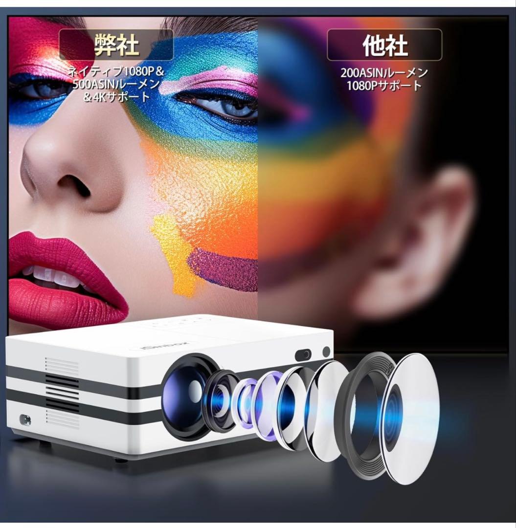 Netflix公式ライセンスプロジェクターオートフォーカス＆自動台形補正4k対応