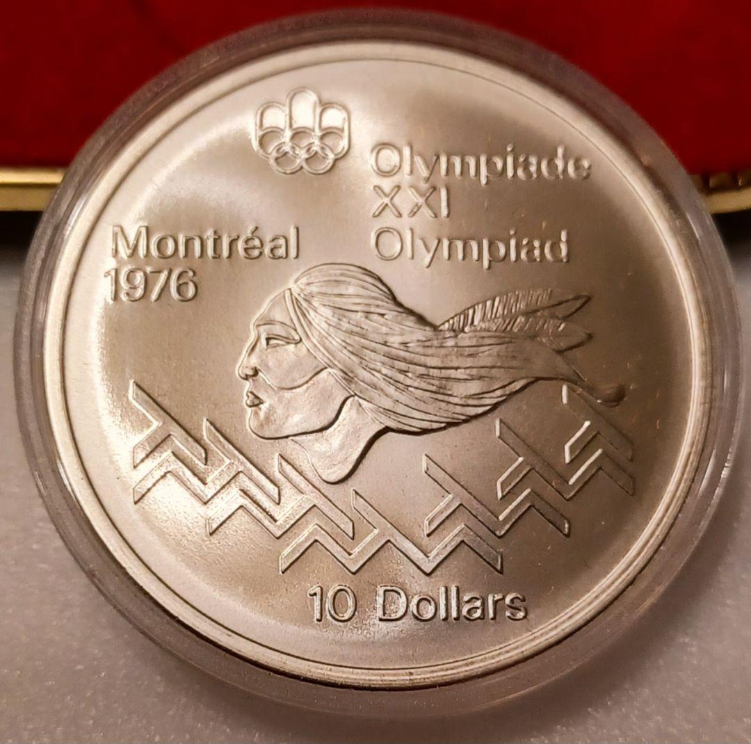 k*h様 モントリオールオリンピック記念号の銀貨4点 銀品位(.925) Can