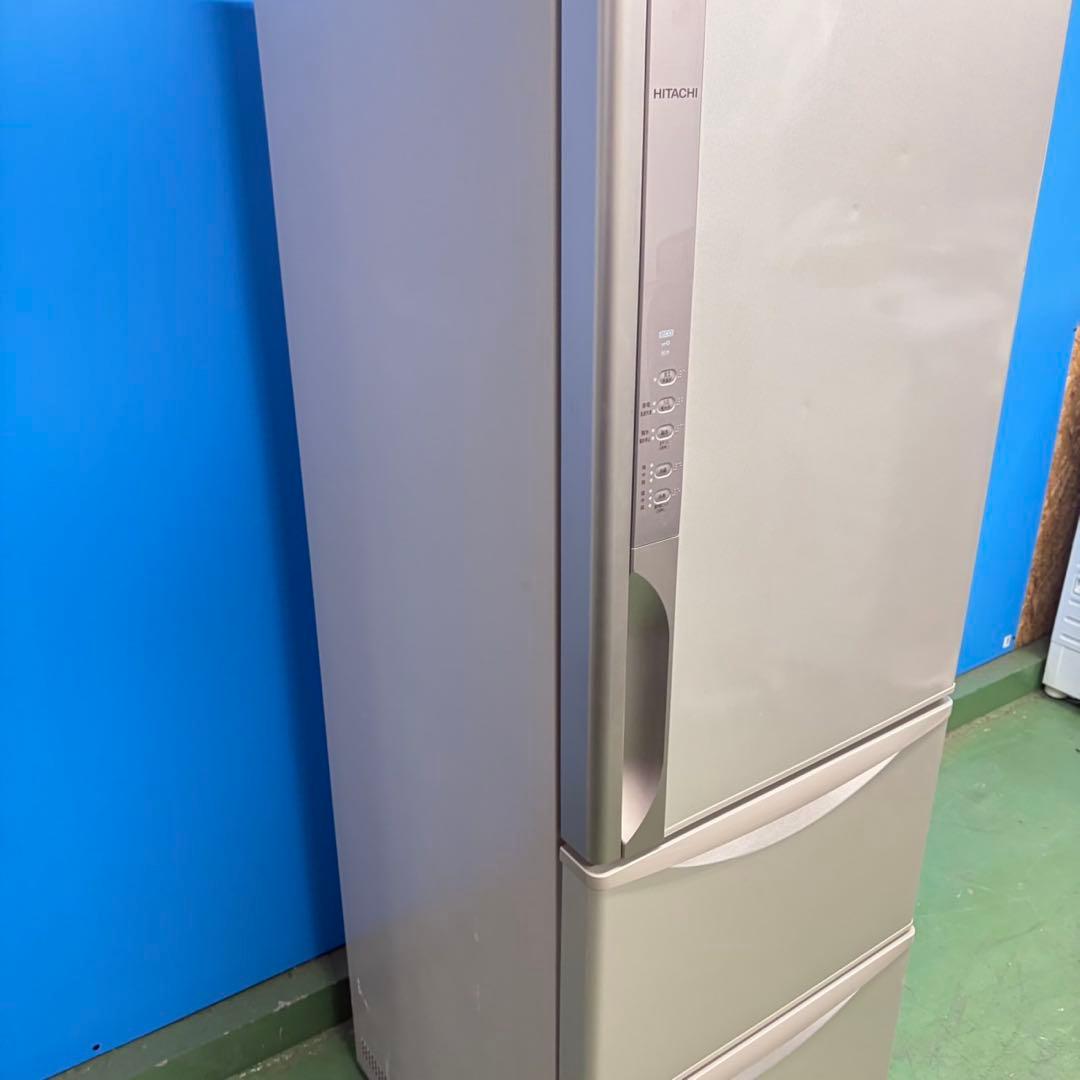 718 関東　保証　冷蔵庫　大型　右開き　300L強 自動製氷機　3ドア　極美品