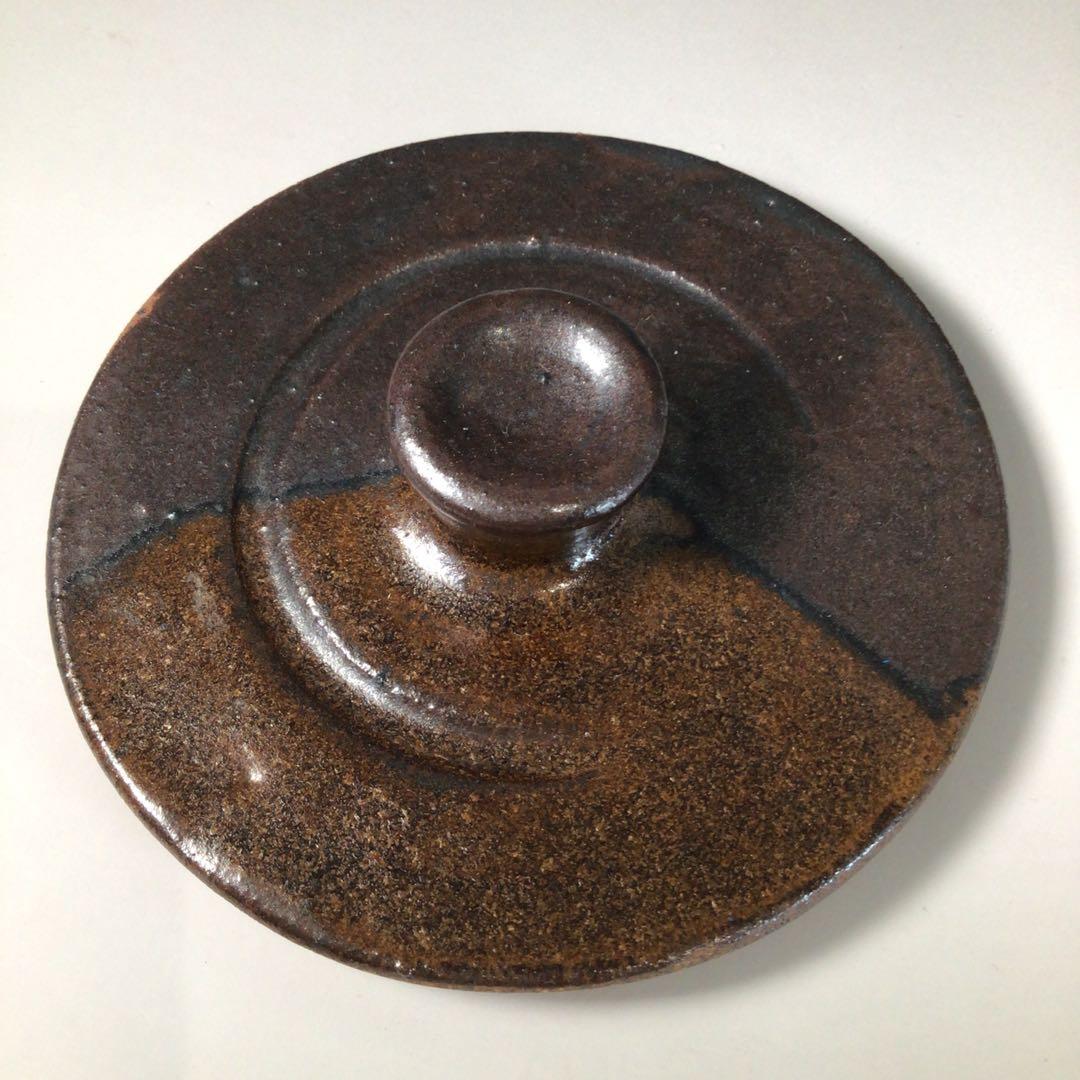 Ｓ９２　水指　『大谷焼』『元山窯造』『耳付水指』　共箱　茶道具