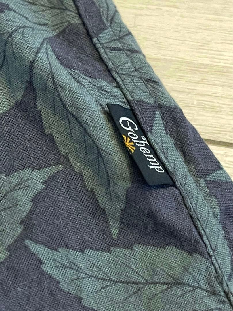 GO HEMP セットアップ ヘンプ コットン 半袖シャツ イージーパンツ M