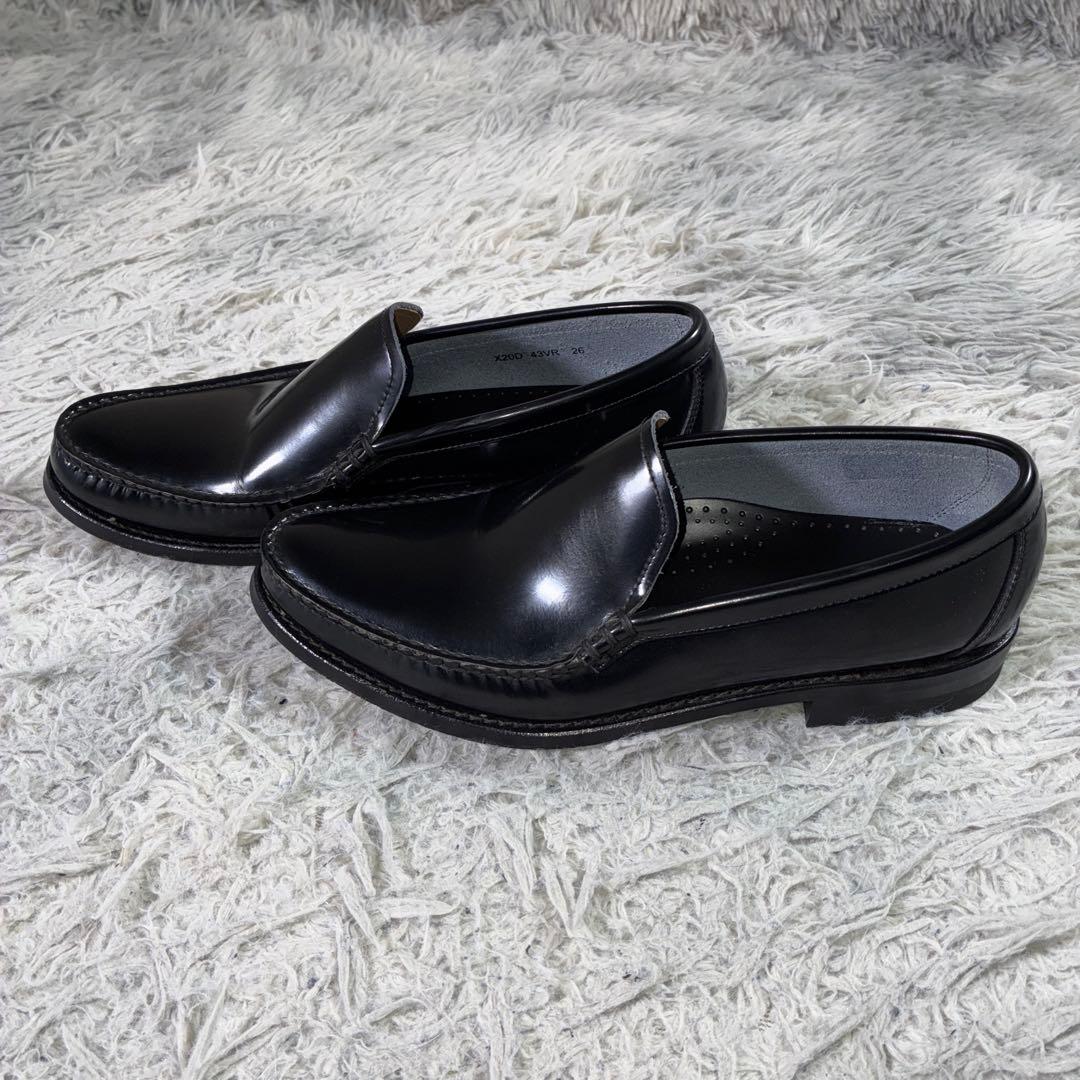 極美品 REGAL コブラヴァンプ ガラスレザー 43VR 26 ローファー