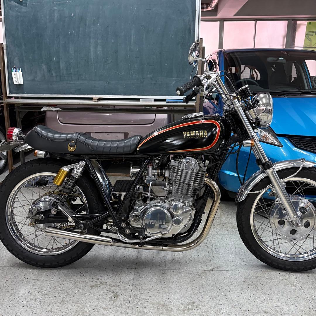 ワンオフYAMAHA sr400ヨシムラ風ショート菅フルエキステンレス