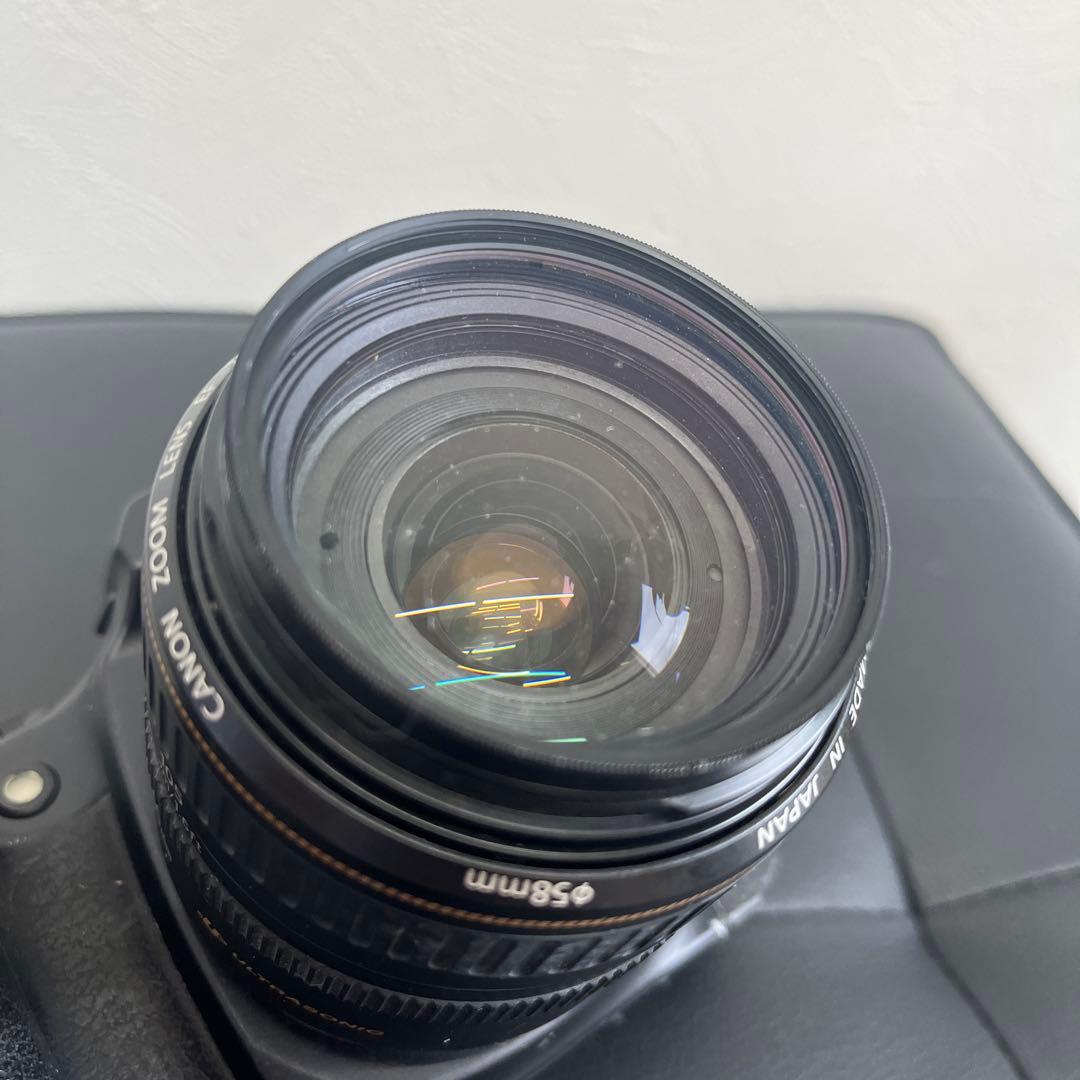 ジャンク品 cannon キャノン EOS 一眼レフフィルムカメラ レンズ付き
