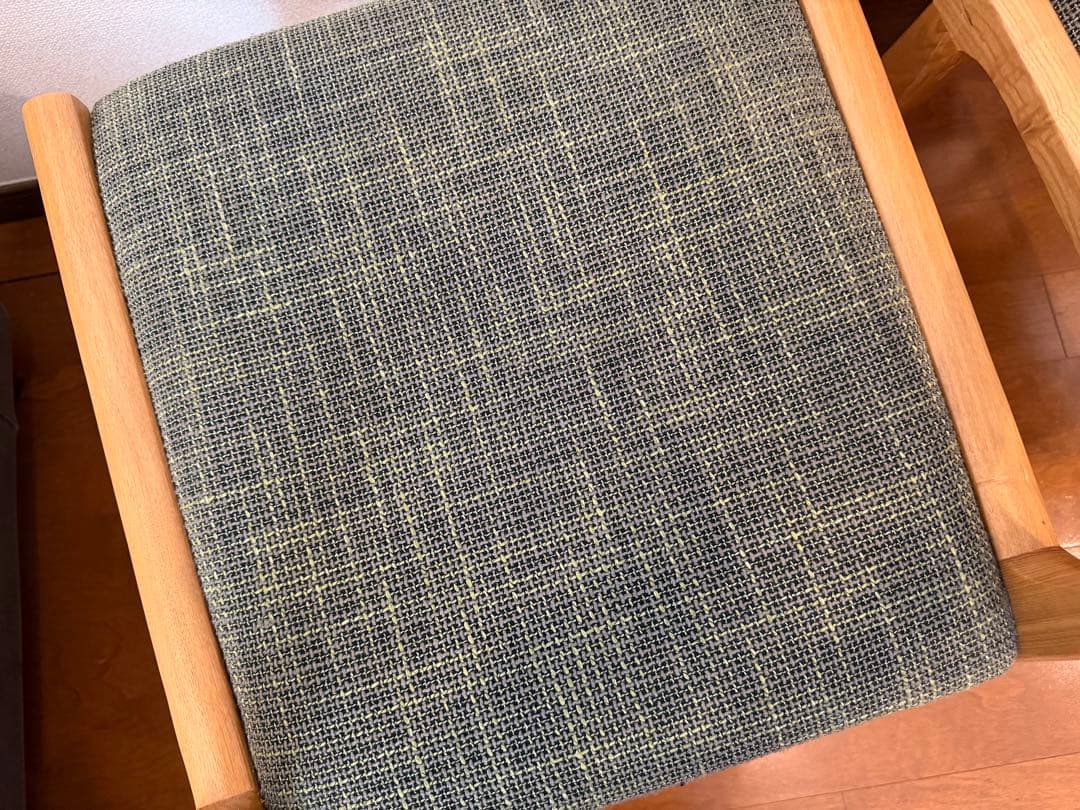 リセノ　Henryダイニングチェア 2脚セット　グリーン