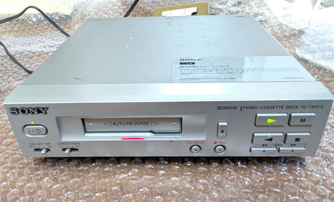 オートリバース カセットデッキ ソニー SONY TC-TX373