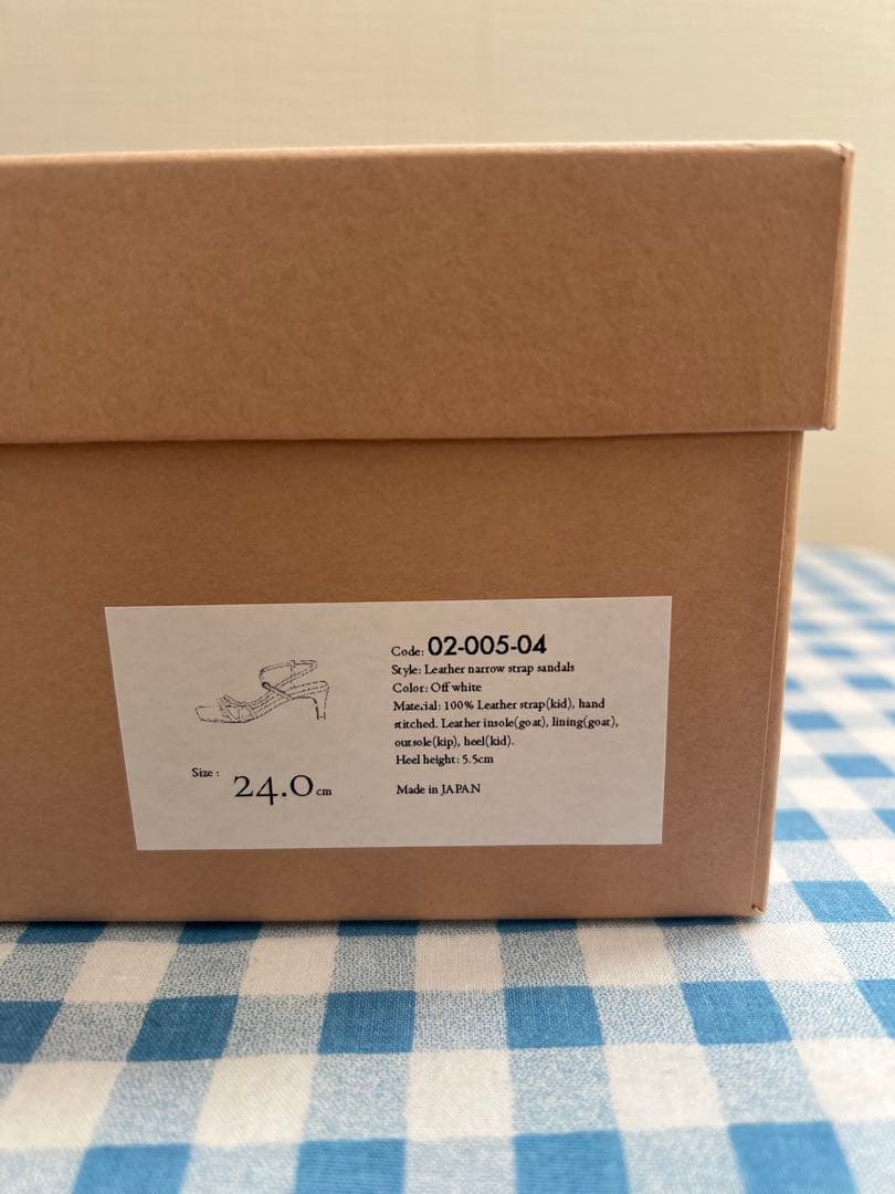 haave.haave レザー ナローストラップサンダル　ブライダルシューズ