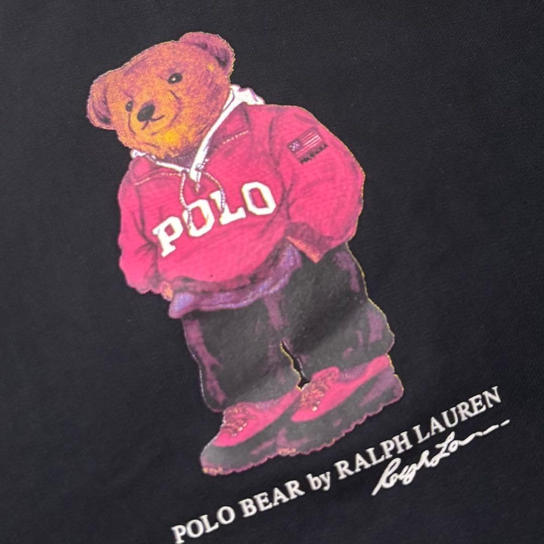 ポロラルフローレン ポロベア デザイン プルオーバー スウェット トレーナー 黒