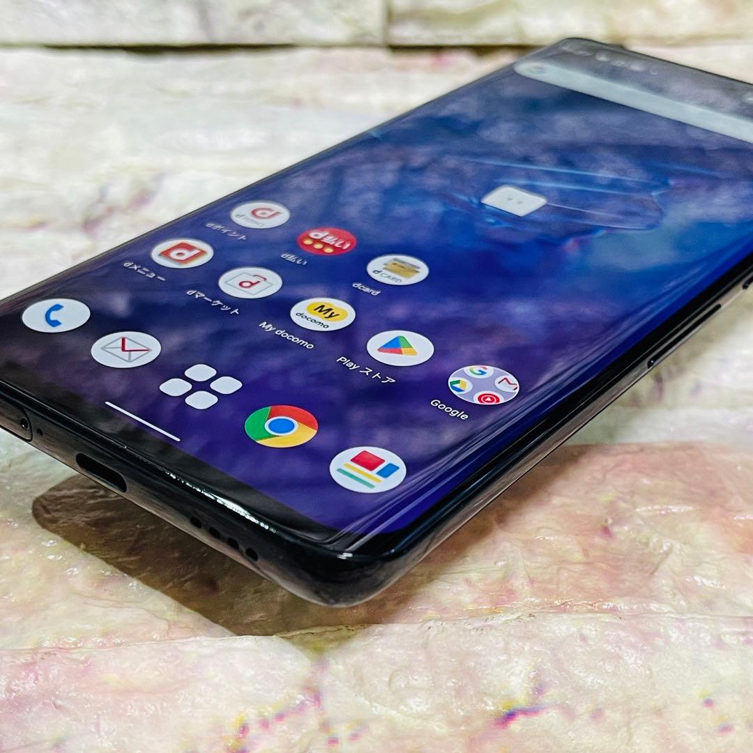 美品 SIMフリー arrows 5G 128GB ネイビーブラック 電池良好