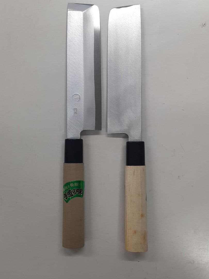 値下げ薄刃包丁 6本セット ステンレス製