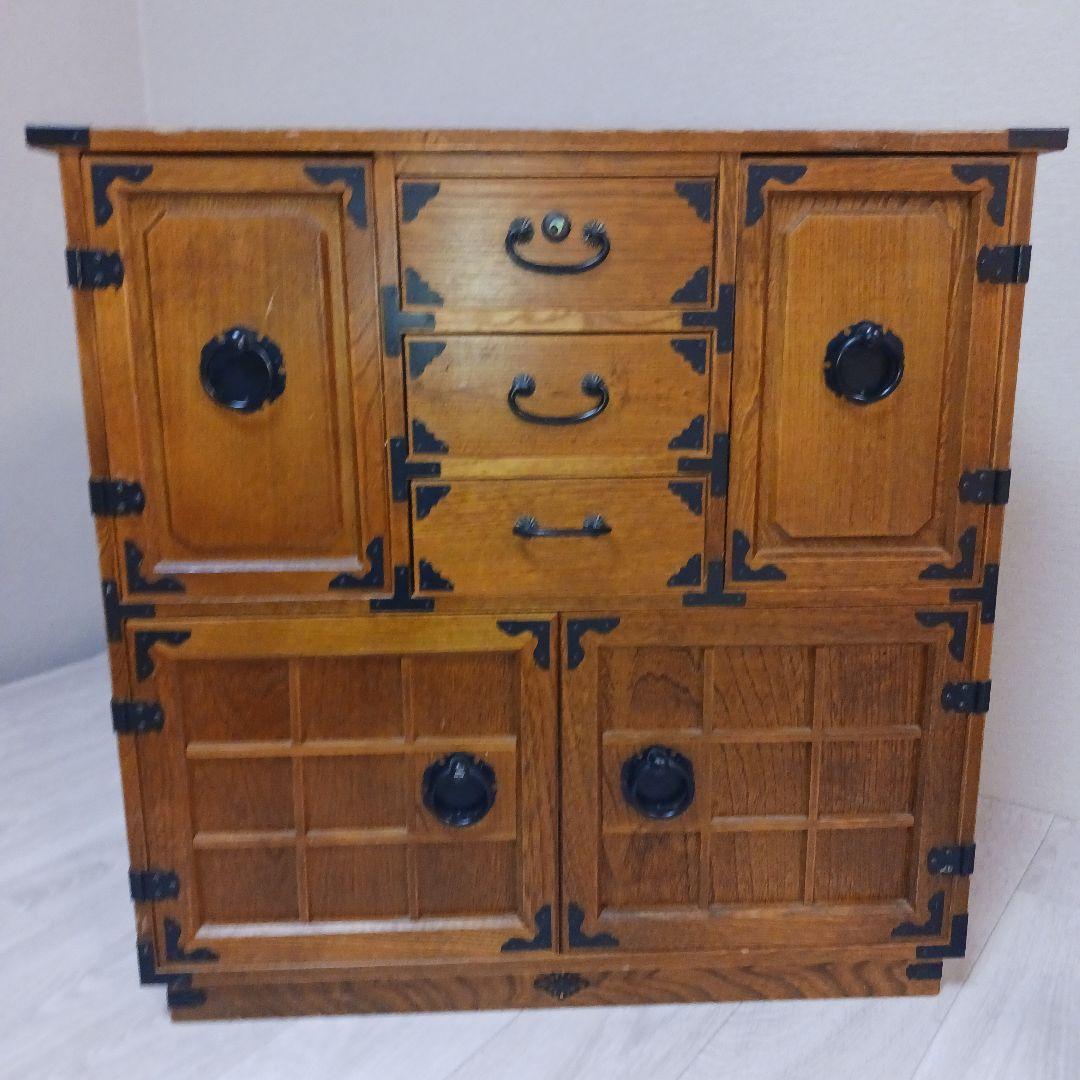 希少 箪笥 裁縫箱 木箱 からくり 隠し有り 古道具 和ダンス レトロ