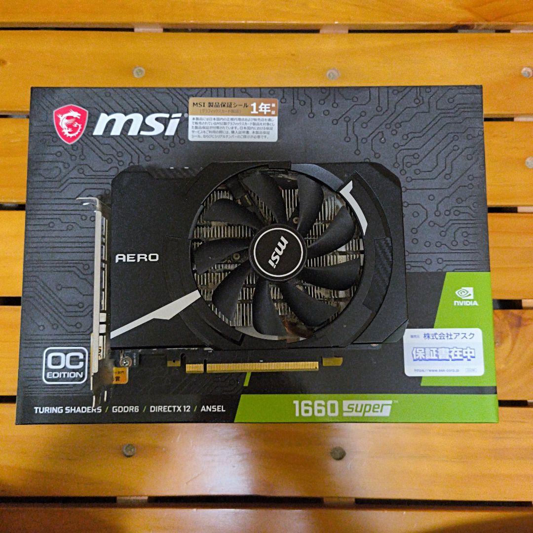 グラフィックボード・グラボ・ビデオカード MSI AERO 1660 Super OC Edition