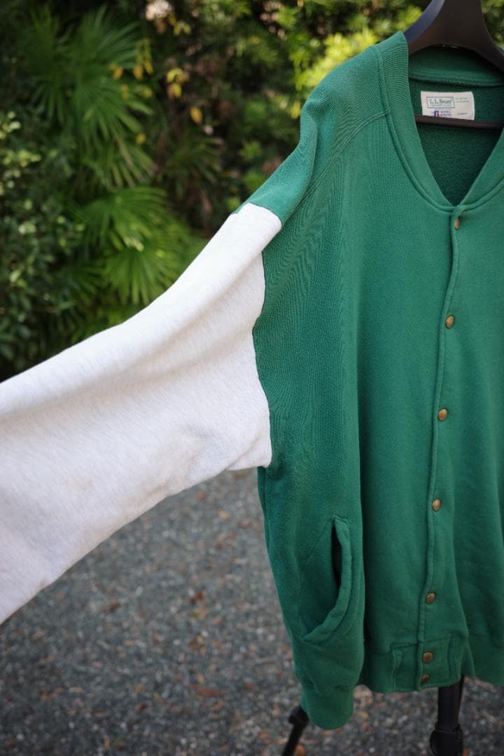 LLBean RUSELL フルスナップ　スウェット　ジャケット XL　USA製