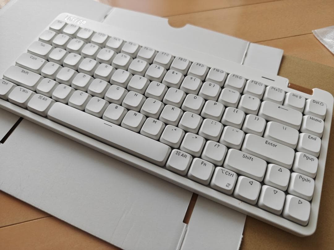 Lofree flow lite 84 ワイヤレスキーボード ホワイト