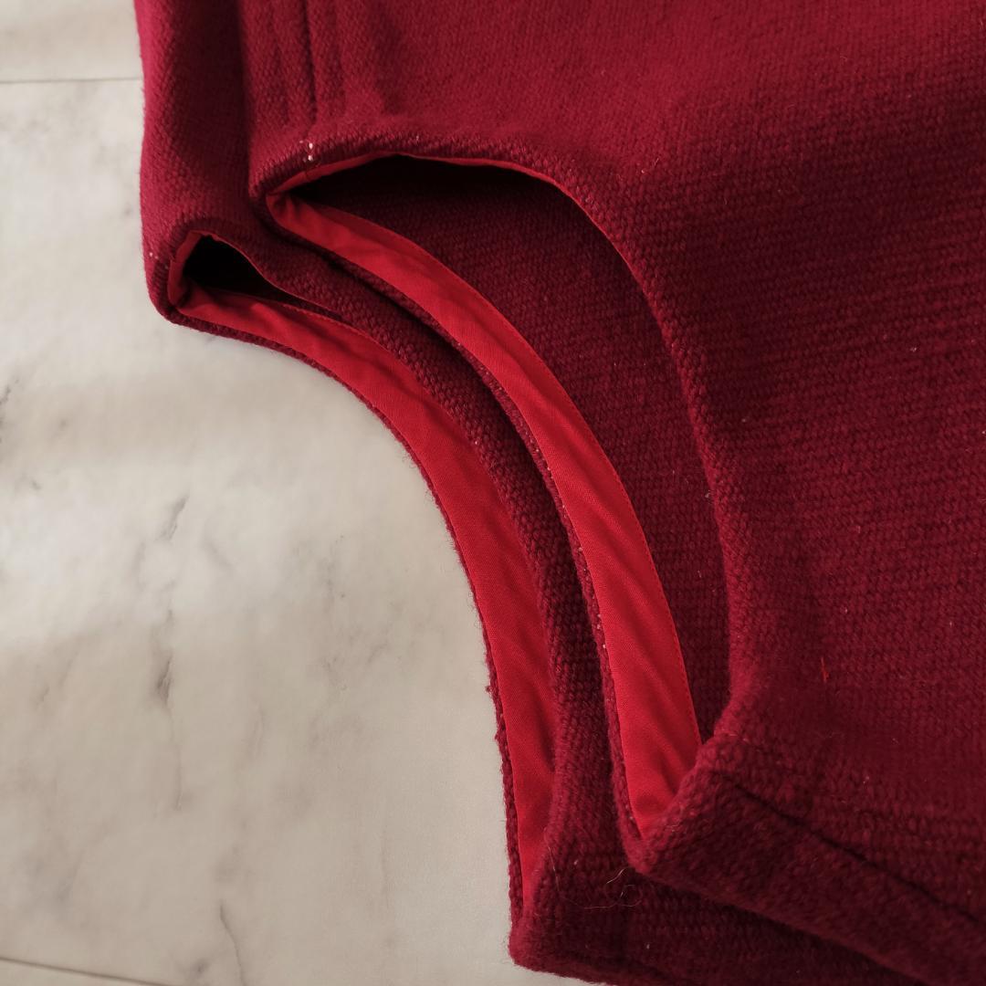 センチネラ 人気カラーレッド 42 XL ポインテッドチマヨベスト コンチョ